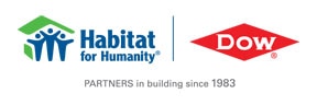 Habitat for Humanity and Dow since 1983 logo